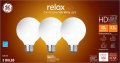 Ge Lighting 43269 Relax Hd Led 40-watt Replacement 350-lumen G25 Bulb Medium Base Soft 3-pack Title 20 Compliant Frosted White