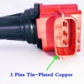 Dmcoil Set Of 8 Red Ignition Coil Pack Compatible With Nissan 350z 370z Altima Nv200 Np300 Qashqai X-trail Maxima Vii