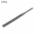 Uxcell Pneumatic Air File Set Coarse Tooth 5mmx130mm Flat Grinding Tool 5pcs