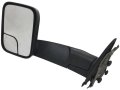 Left Driver Side Towing Mirror Manual Folding Flip-up Textured Black For 2003-2009 Dodge Ram 3500 