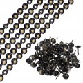 Uxcell 5pcs Upholstery Tacks Strips 1meter Glossy Decorative Nail Trims For Sofa Headboard Chair Furniture With Nails 11mm