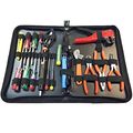 18 Pc Electronic Master Tool Kit Model Emk 2 Soldering Iron Screwdrivers Pliers Wire Strippers Voltage Tester More 