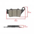 Rear Brake Pads For Aprilia Dorsoduro 750 2008 2009 2010 2011 2012 2013 2014 Model Kvtr-16257