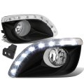 Auto Dynasty Fog Lights Assembly For 2010-2011 Camry Front Bumper Driving Lamps W Switch Driver And Passenger Side Clear Lens