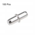 Uxcell Shelf Bracket Peg 5x17mm Nickel Plated Holder Support Pins For Cabinet 100 Pcs