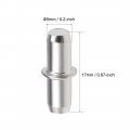 Uxcell Shelf Bracket Peg 5x17mm Nickel Plated Holder Support Pins For Cabinet 100 Pcs