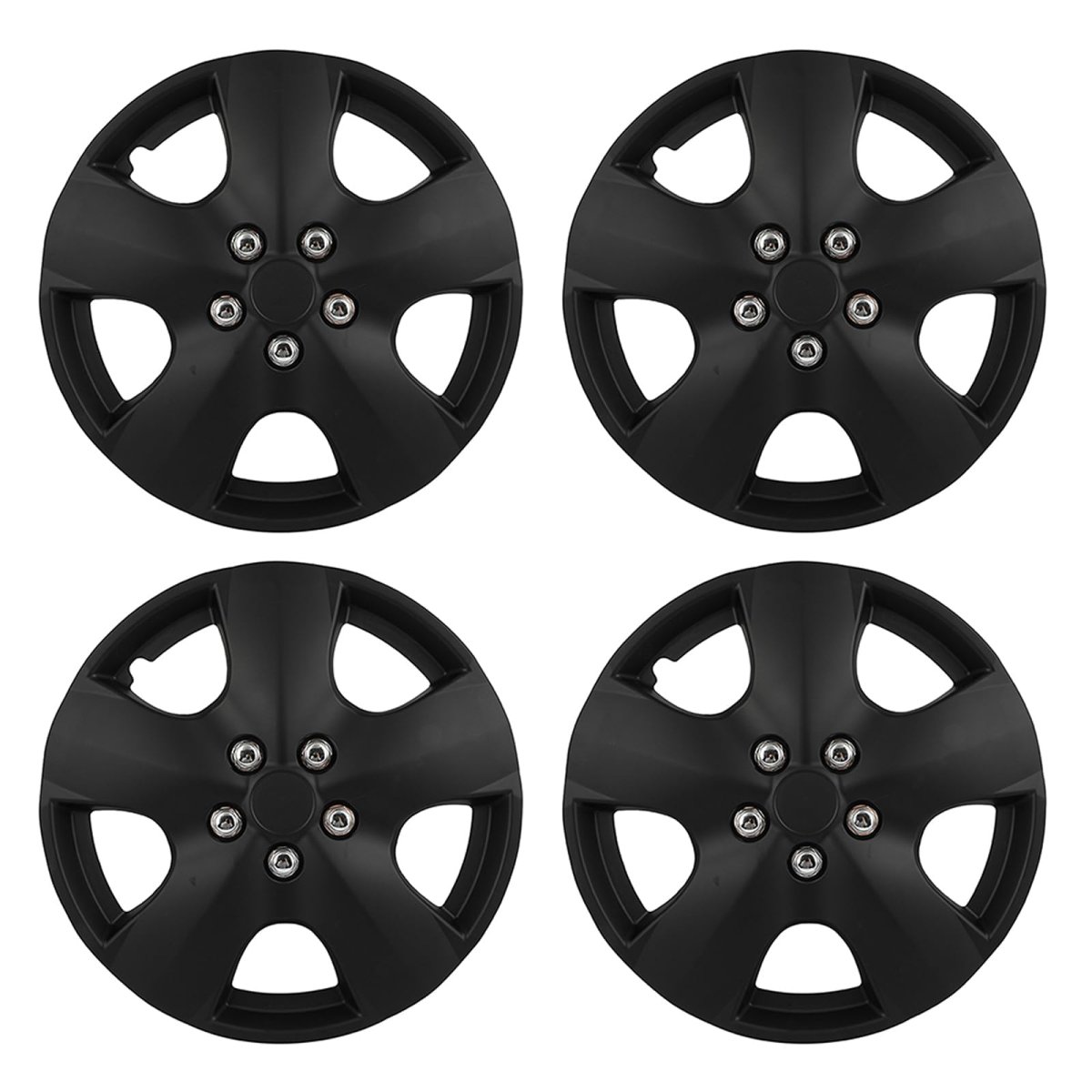 Universal Hubcap Wheel Covers 15 In Black Abs Material Rim Cover For Acura Chevrolet Dodge Ford Honda Hyundai Kia Mazda