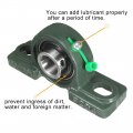 Uxcella 2pcs Self-alignment Pillow Block Bearing Ucp204 20mm Mounted Bear