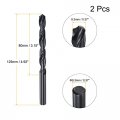 Uxcell 6542 High Speed Steel Straight Shank Twist Jobber Drill Bit Fully Ground Black Oxide Bits 9 3mm Diameter 125mm Total