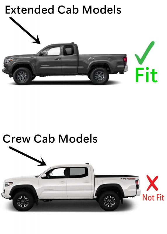 Driver Left Side Rear Quarter Window Glass For Toyota Tacoma 2005 To 2015 Extended Cab Pickup Tempered Solar Controlled Factor
