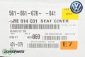 Volkswagen Seat Cover 561-061-678-041