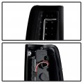 Acanii For 1999-2002 Chevy Silverado 1500 2500 3500 Gmc Sierra Black Led Strip Tail Lights Lamps Assembly Left Right