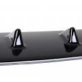 Ocpty Spoiler Wing Compatible With 2003-2008 For Mitsubishi Lancer Abs Rear Shark Fin Self-adhesive Tape