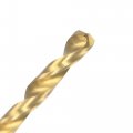 Uxcell High Speed Steel Straight Shank Twist Drill Bit Fully Ground Titanium Coated 1 9mm Diameter 46mm Total Length 21mm 6 Pcs