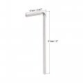 Uxcell 5 64 Hex Key Wrench L Shaped Cr-v Repairing Tool Pcs