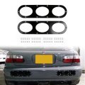 Car 2pcs Aluminum Universal Rear Bumper Race Air Diversion Diffuser Panel