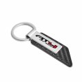 Ipick Image For Gmc At4 Silver Metal Plate Carbon Fiber Texture Black Pu Leather Key Chain Keychain Official Licensed