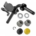 Caltric Left Steering Spindle Bushing Kit Compatible With John Deere D170 E180 S180 54 Deck