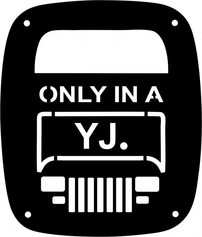 Jeeptails Only In A Yj Wrangler Tail Lamp Light Covers For Jeep And Tj Black Set Of 2