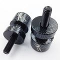 Xkh- Carbon Fiber Swingarm Spools Hayabusa Engraved Logo 8mm For Suzuki Sfv650 Gladius 2009 Sv1000 S 2003-2007 Sv650 1999-2009
