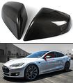For 2012-16 Tesla Model S Direct Add-on Real Carbon Fiber Side Mirror Covers Cap