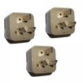 Hqrp 3 Pack Ac Adaptor Converts Eur European To Au Australia Outlet Travel Plug Adapter 