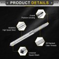 2pcs Hand Plug Tap 10-24 Unc 2b Left Thread Style Taps Straight Flute Screw Tapping Threading Tool High Speed Steel Hss6542