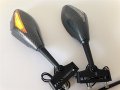 Hongk- Turn Signal Integrated Mirrors Compatible With Yzf 600 R1 Fzr600 Fz1 Fzr Carbon B01dojarc4