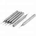 Uxcell 0 25mm X 4 5mm Carbide Pcb Jewelry Cnc Engraving Micro Drill Bits 6 Pcs