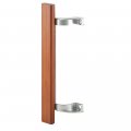 Prime-line C 1189 Sliding Glass Door Pull Handle 6-1 2 In To 6-5 8 Hole Centers Aluminum Posts Wood Single Pack 