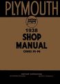 1938 Plymouth P5 P6 Shop Service Repair Manual Engine Drivetrain Electrical Oem 
