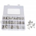 520pcs Bolts Nuts Assortment Kit Metric M3 M4 M5 M6 Assorted Hex Head Stainless Steel Screw Flat Washers