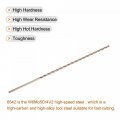 Uxcell M35 High Speed Steel Straight Shank Twist Drill Bit Gold Oxide 4mm Diameter 250mm Length