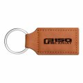 Ipick Image Compatible With Ford F150 Lariat Rectangular Brown Leatherette Key Chain