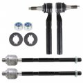 Labwork Front Inner Outer Tie Rod End Driver Passenger Kit Set Replacement For 2006-2010 Hummer H3 H3t 