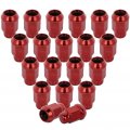 Ocpty 14x1 5 Wheel Lug Nuts 20pcs Closed Red Nut 1 395 0 9 Oem Factory For Acura Buick Cadillac Chevrolet Chrysler Dodge Gmc