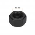 Uxcell 1 2-13 Unc Hex Nuts Carbon Steel Grade 8 Black Oxide Hexagon Nut For Screw Bolt 10 Of Pack