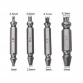 Uxcell Damaged Screw Extractor Kit Easily Remove Broken Sandblasted 4pcs Bolt Set