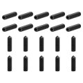 20 Pieces M8x25mm Carbon Steel Cone Point Hex Socket Grub Screws Metric Set For Machinery Home Repairs And Fixtures Black 