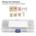 Qiilu Car U-clips Nuts 6 8 10 12 Assortment Interior Trim Fasteners With Stainless Steel Screws Suitable For Motorcycles