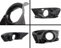 Real Carbon Fiber Front Bumper Fog Light Bezel Cover Compatible With For 2015-2017 Ford Mustang Gt S550