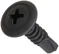 Steel Self-drilling Screw Black Phosphate Finish Modified Truss Head Phillips Drive 3 Drill Point 10-16 Thread Size 4 Length 
