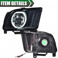G-plus Led Drl Headlights Compatible With 2005-2009 Ford Mustang Not Fit Factory Xenon Hid Models Not For Shelby Gt50 Gt500kr