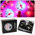 Universal 5 4in1 Jdm Tachometer 11k Rpm Gauge With Oil Water Temperature Pressure Shift Light White 