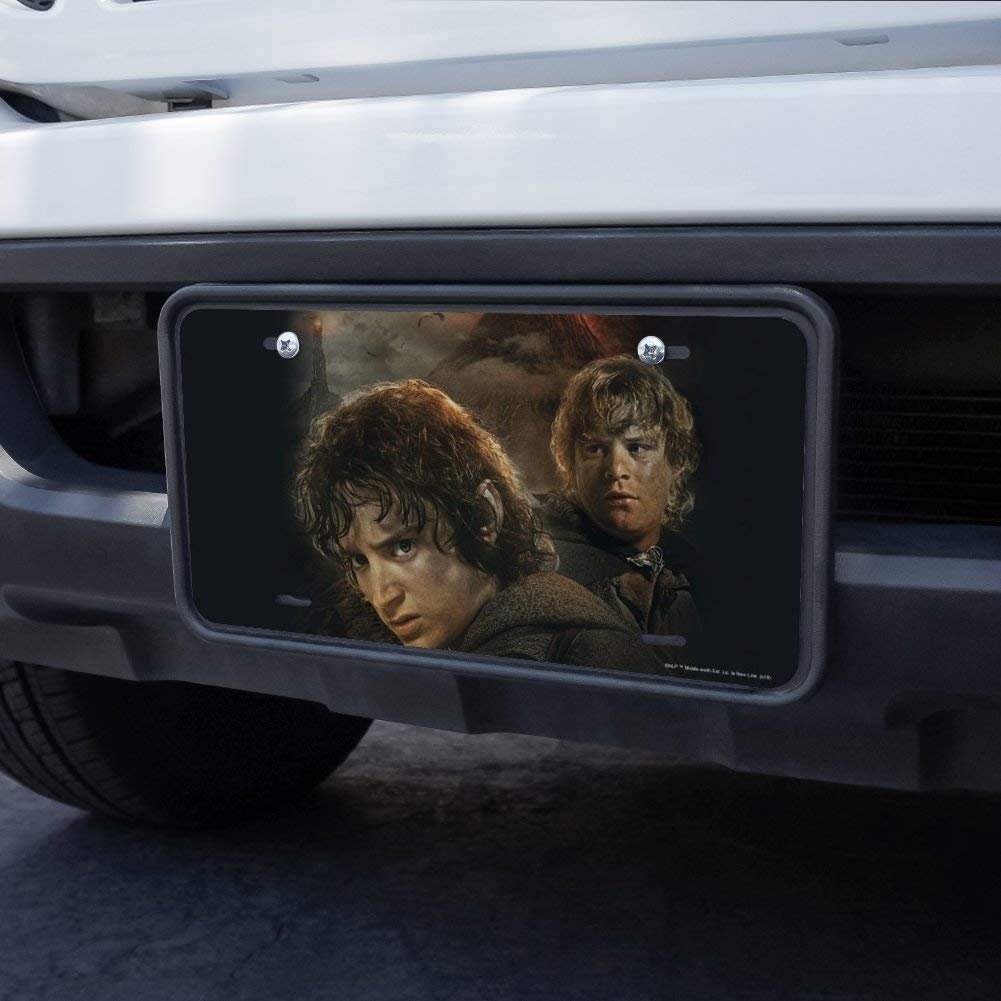 The Lord Of Rings Frodo And Sam Characters Novelty Metal Vanity License Plate Aluminum Uv Water Resistant 6 In X 12 Standard