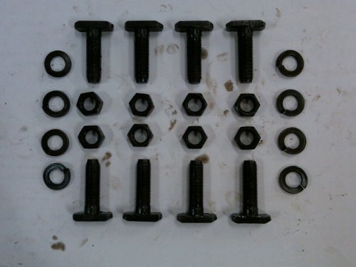 T Bolts With Nuts And Washers For Ford 8 In 9 Housing Ends 3 X 24 Thread Black Oxide Steel Set Of