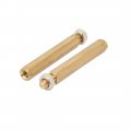Uxcell M3x30 6mm Female Male Threaded Brass Hex Standoff Pillar Spacer Coupler Nut 30pcs