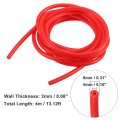 4mm 13 12ft Universal Car Silicone Vacuum Hose Pipe Tubing Water Air Line Tube Red