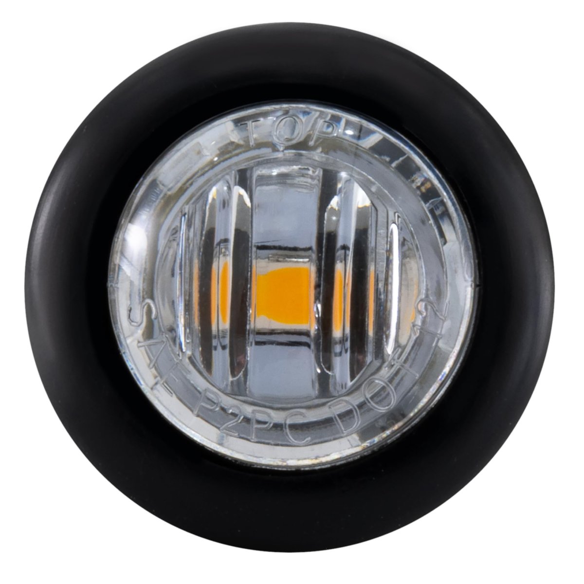 3 4 In Led Clearance Marker Bullet Lights Clear Amber 5 Pack 12v Water Resistant For Rv Trailer Truck Utility Vehicle