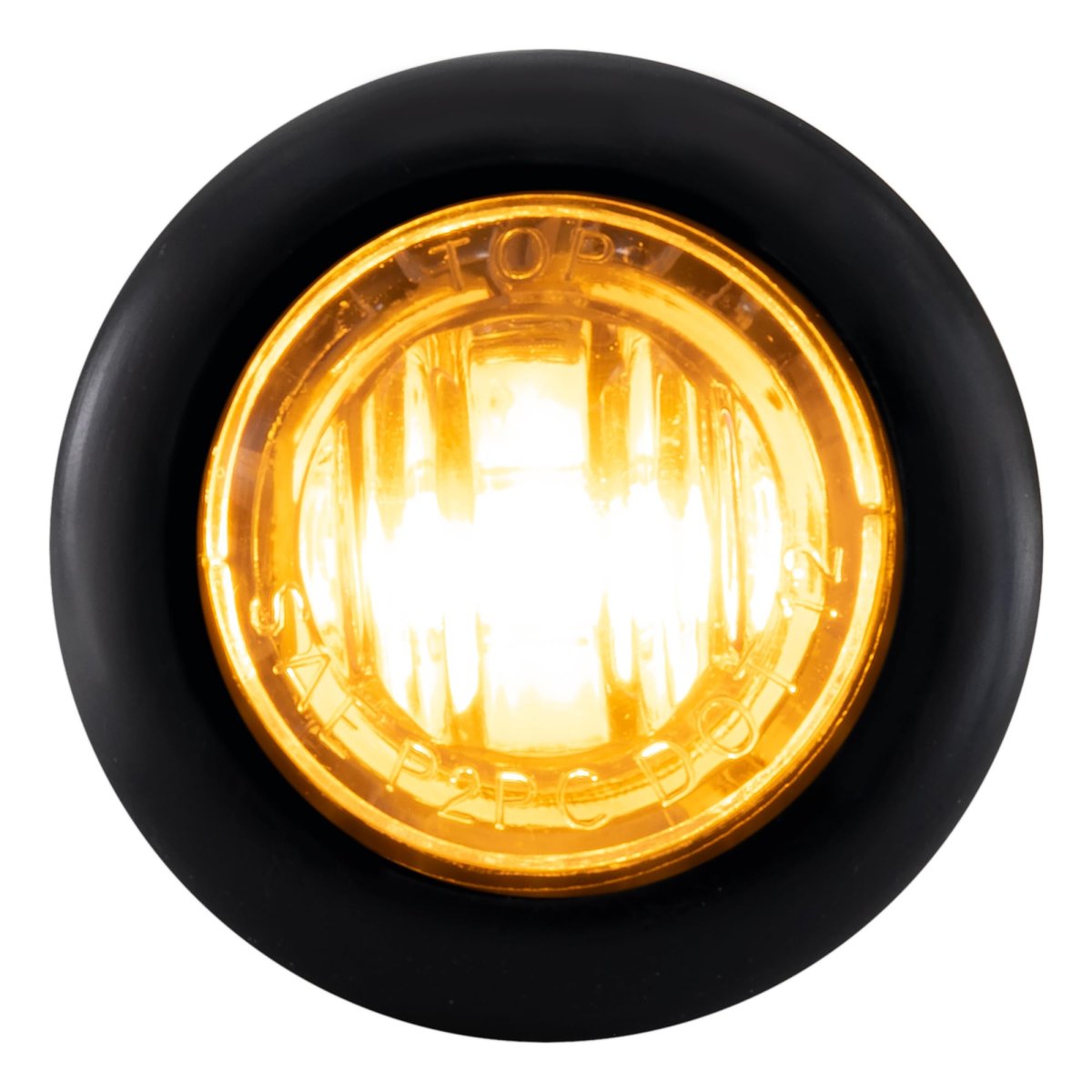 3 4 In Led Clearance Marker Bullet Lights Clear Amber 5 Pack 12v Water Resistant For Rv Trailer Truck Utility Vehicle